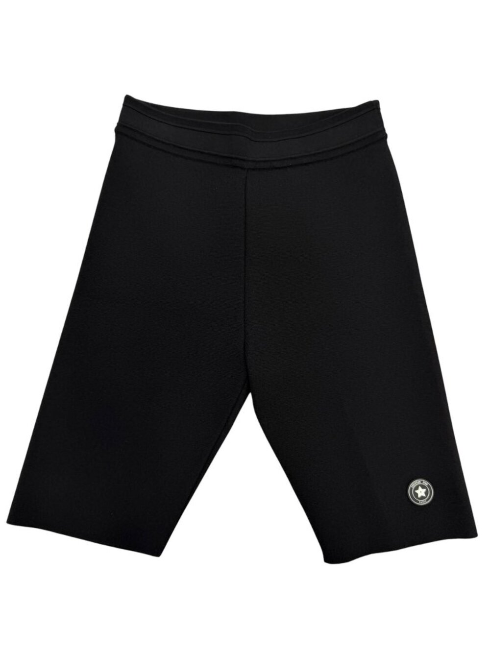 Dior Logo Patch Knit Shorts Black 40